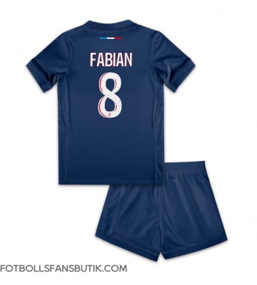 Paris Saint-Germain Fabian Ruiz #8 Replika Hemmatröja Barn 2024-25 Kortärmad (+ Korta byxor)